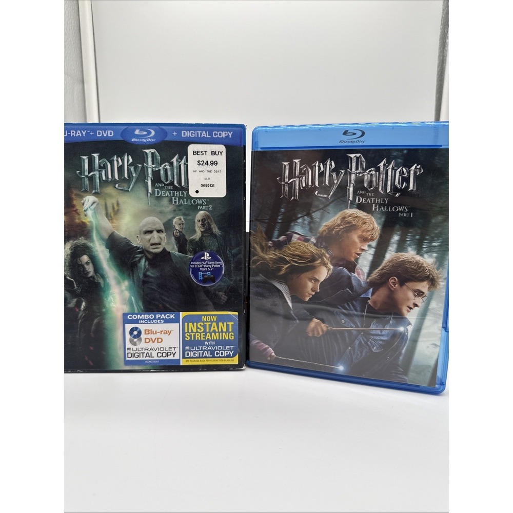 Harry Potter Deathly Hallows Part 1 & 2 Blu-ray Warner Bros Fantasy PG-13